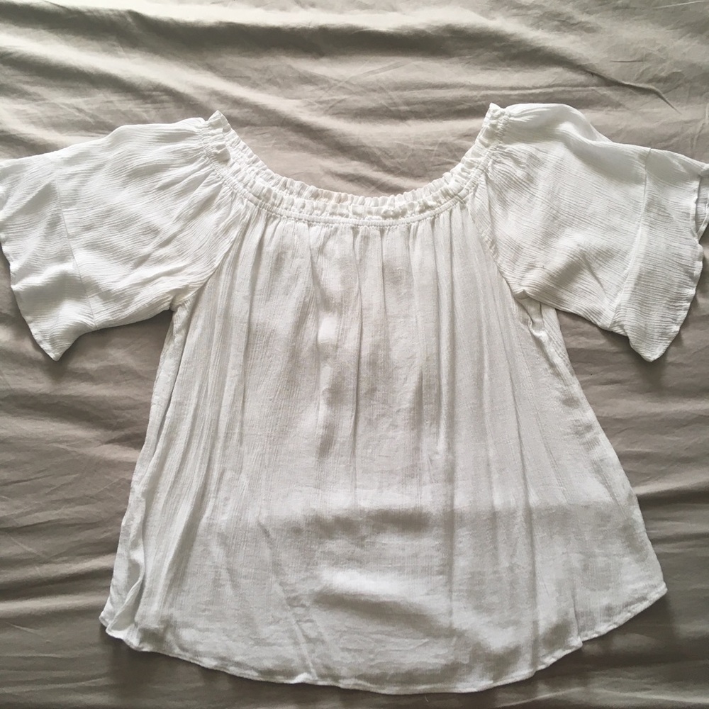 Short Sleeved Peasant Top